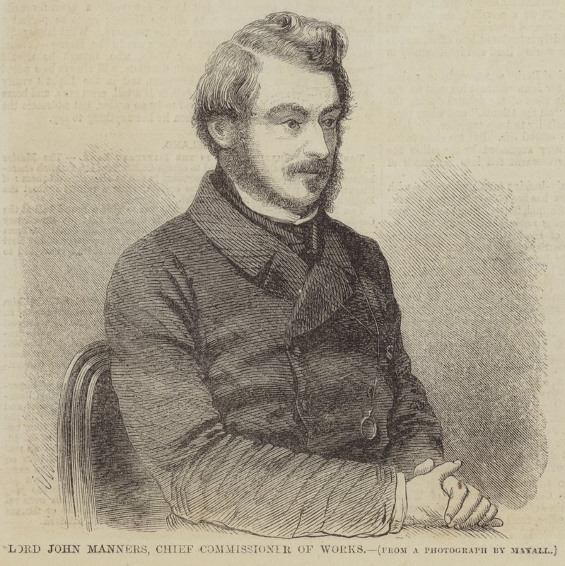 Lord John Manners, työkomissaari (kaiverrus) tekijältä English School