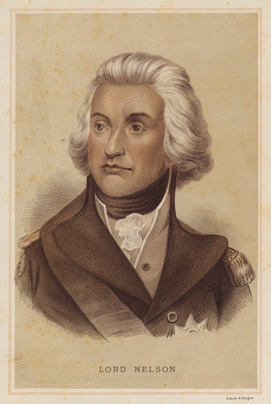 Lord Nelson (väri litho) tekijältä English School