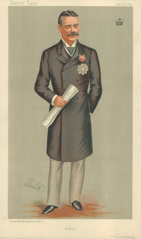Lord Wenlock, Madras, 28. tammikuuta 1893, Vanity Fair -sarjakuva tekijältä English School