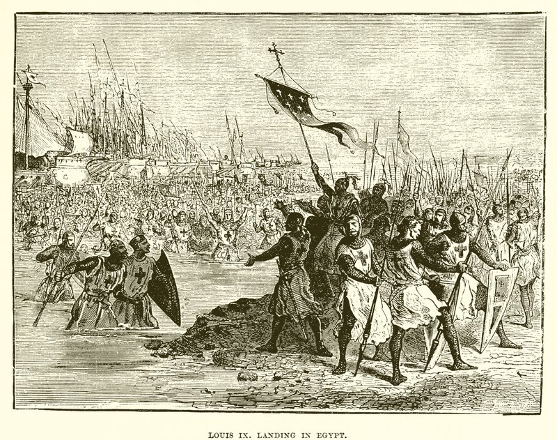 Ludvig IX laskeutui Egyptiin tekijältä English School