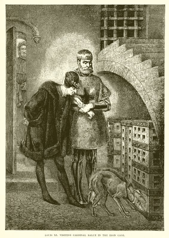 Louis XI vierailee kardinaali Balessa rautakaudella tekijältä English School