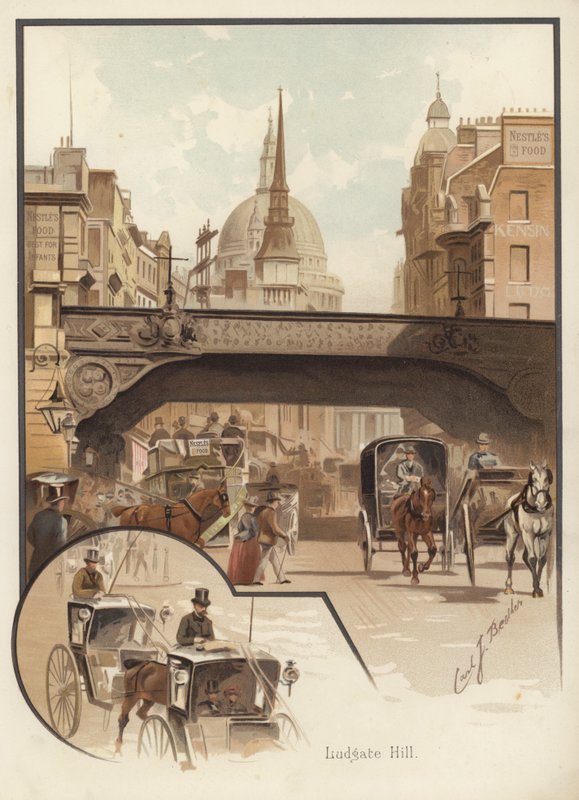 Ludgate Hill, Lontoo (kromoliitti) tekijältä English School