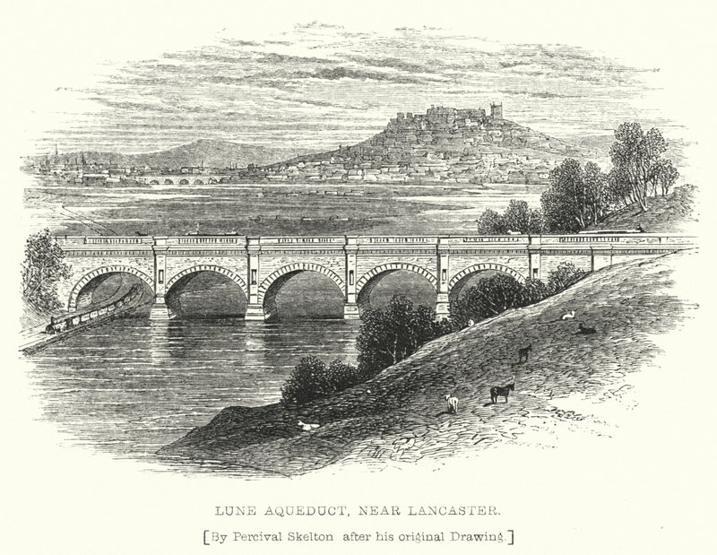 Lune Aqueduct, prop de Lancaster (gravat) finlandès tekijältä English School