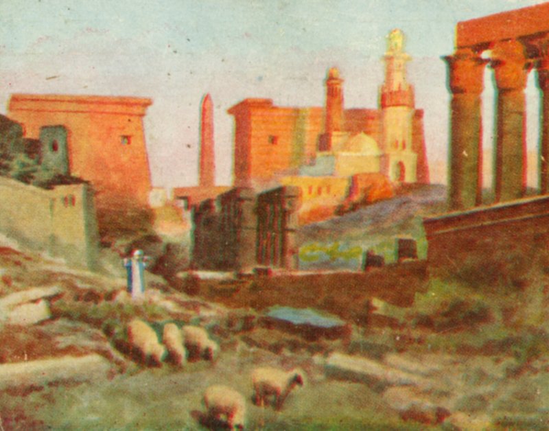 Luxor, temppelin rauniot (värilitro) tekijältä English School