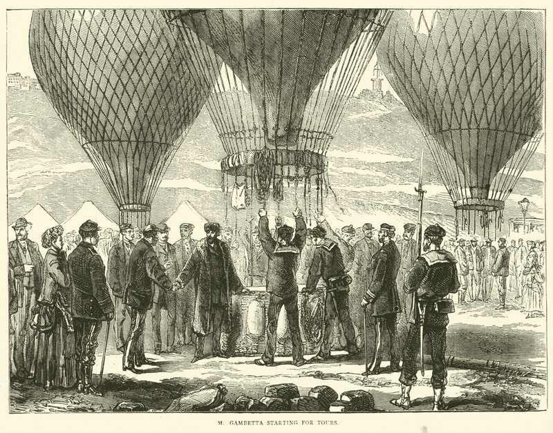M Gambetta aloittaa kiertueet marraskuussa 1870 tekijältä English School
