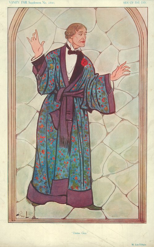 M Lou-Tellegen, Dorian Gray, 10. syyskuuta 1913, Vanity Fair -sarjakuva tekijältä English School