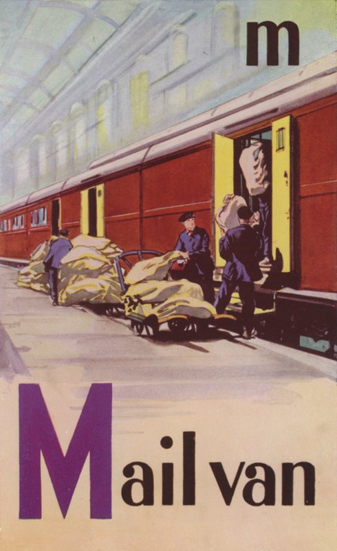 M, postipakettiauto (väri litho) tekijältä English School