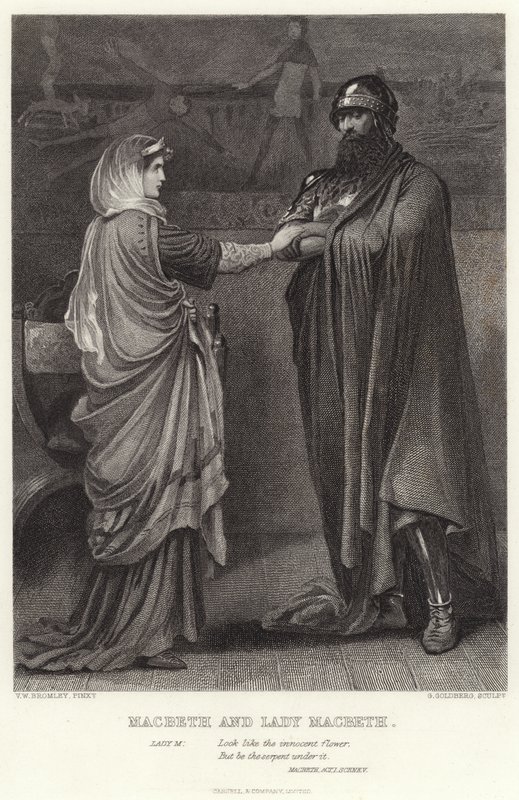 Macbeth ja Lady Macbeth, Macbeth, näytös I, kohtaus V tekijältä English School