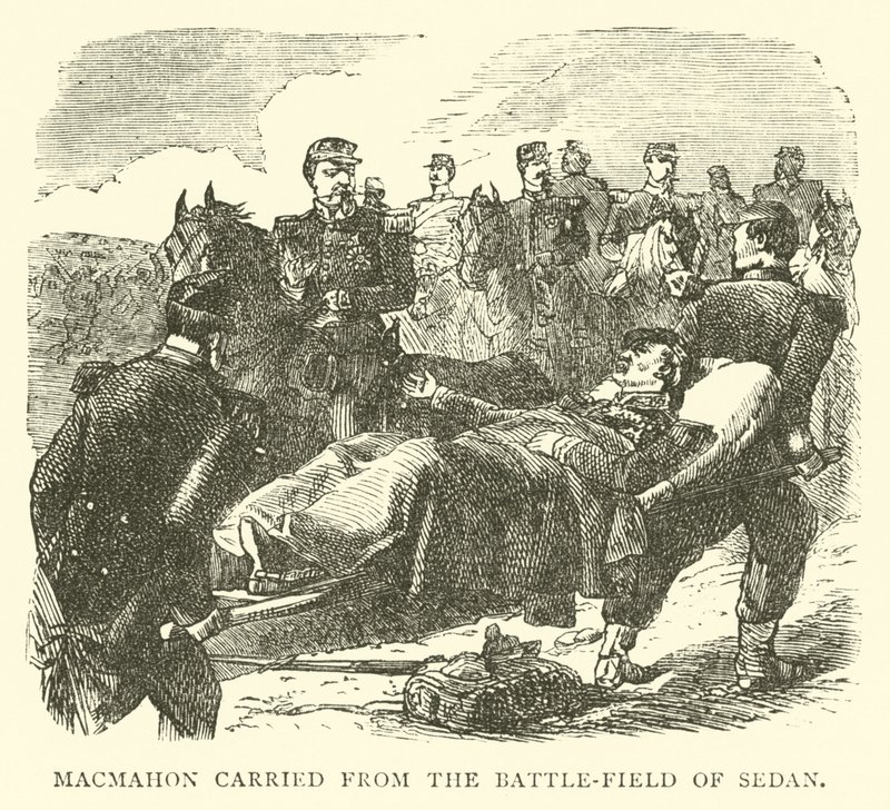 Macmahon kuljetettiin Sedanin taistelukentältä syyskuussa 1870 tekijältä English School