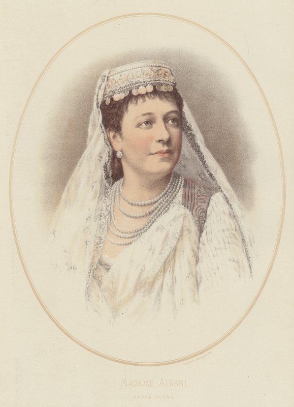 Madame Albani, Prima Donna (väri litho) tekijältä English School