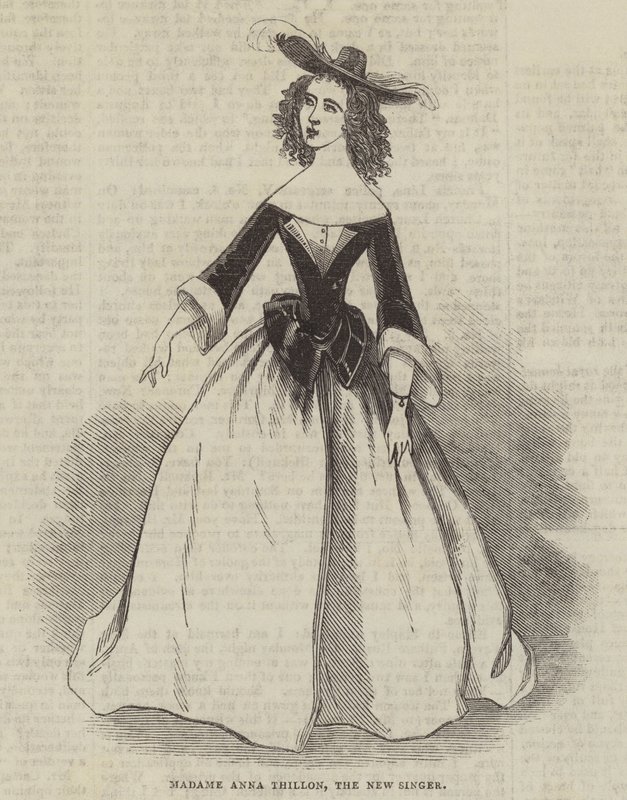 Madame Anna Thillon, uusi laulaja tekijältä English School
