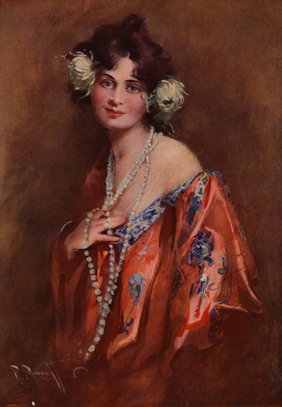 Madame Chrysanthemum (väri litho) tekijältä English School