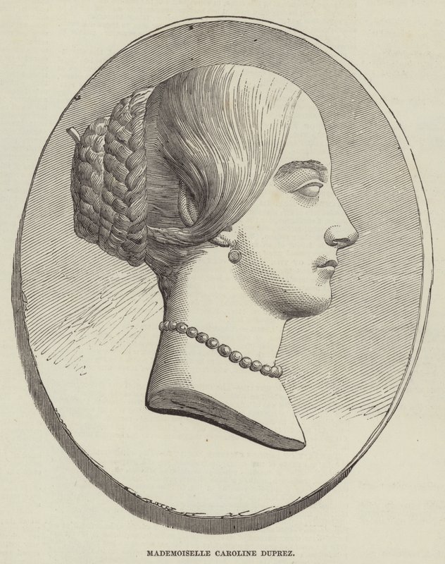 Mademoiselle Caroline Duprez (kaiverrus) tekijältä English School