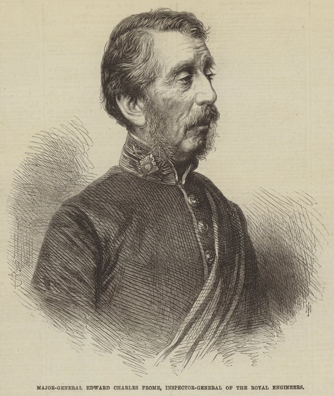 Kenraalimajuri Edward Charles Frome, Royal Engineersin kenraalitarkastaja (kaiverrus) tekijältä English School