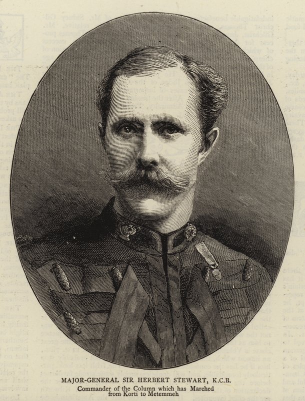 Kenraalimajuri Sir Herbert Stewart, KCB (kaiverrus). tekijältä English School