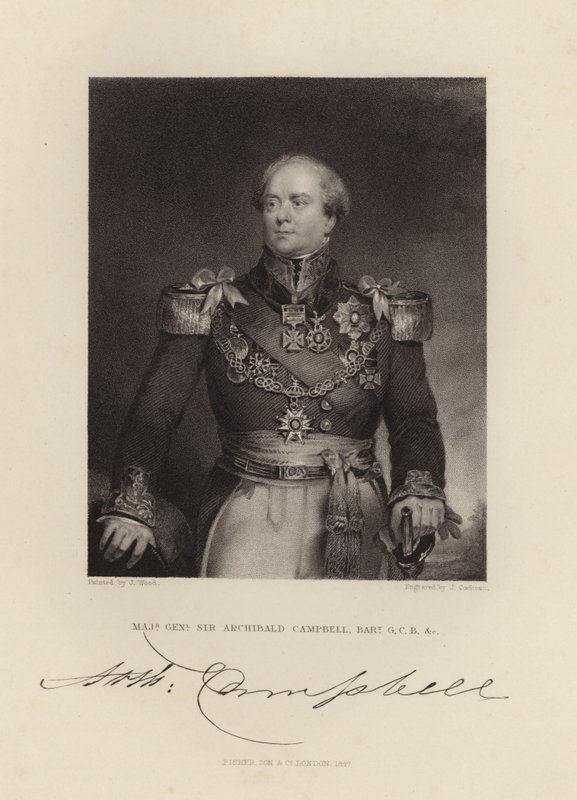 Kenraalimajuri Sir Archibald Campbell tekijältä English School