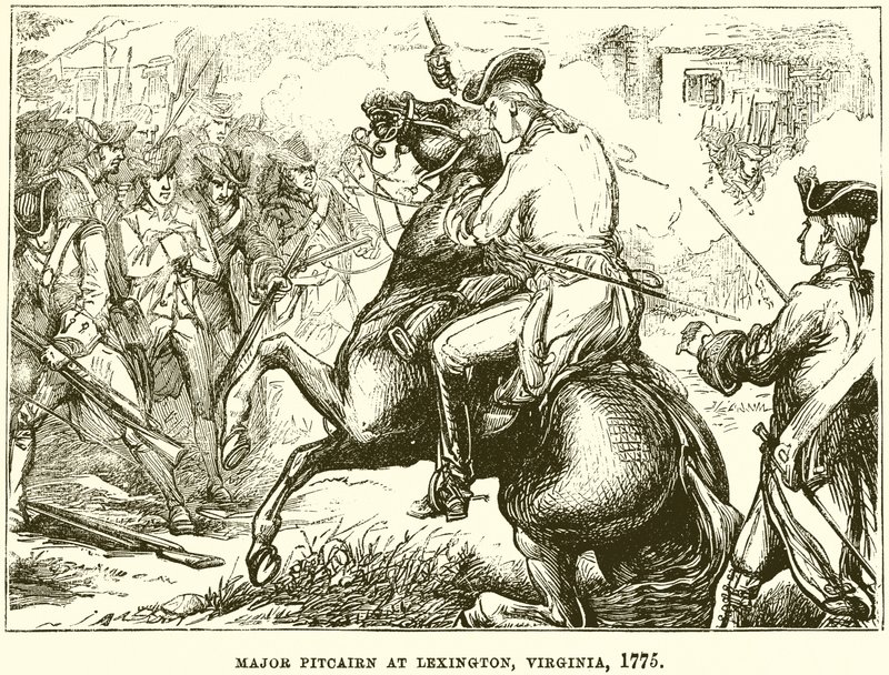 Majuri Pitcairn Lexingtonissa, Virginiassa, 1775 tekijältä English School