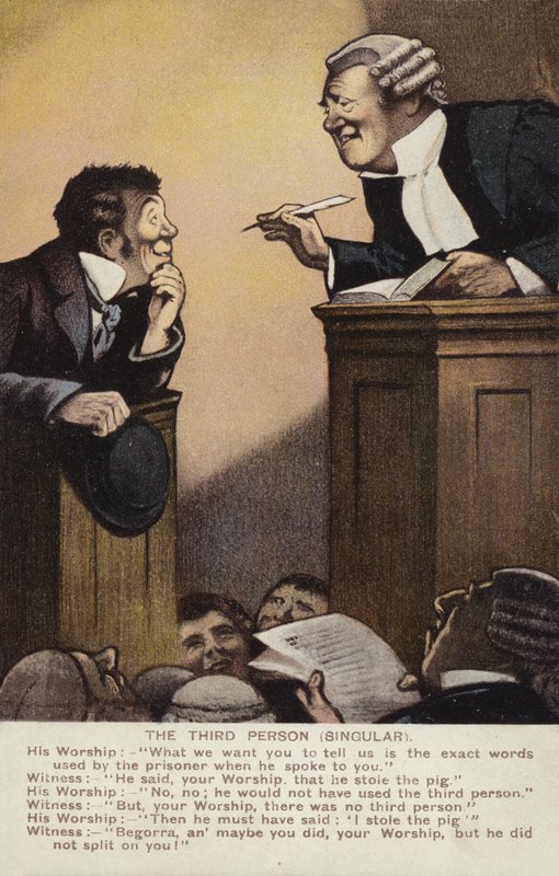 Man in Dock (väri litho) tekijältä English School