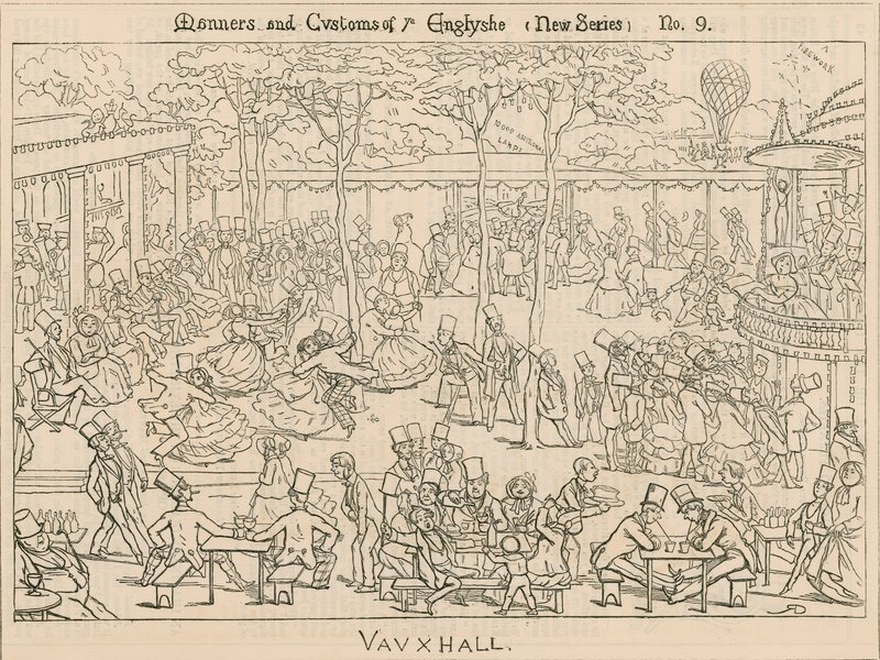 Englannin tavat ja tavat; Vauxhall Gardens, Lontoo tekijältä English School