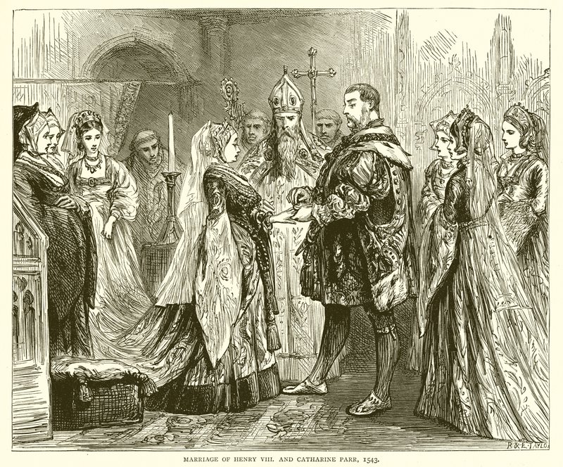 Henry VIII:n ja Catharine Parrin avioliitto, 1543 tekijältä English School