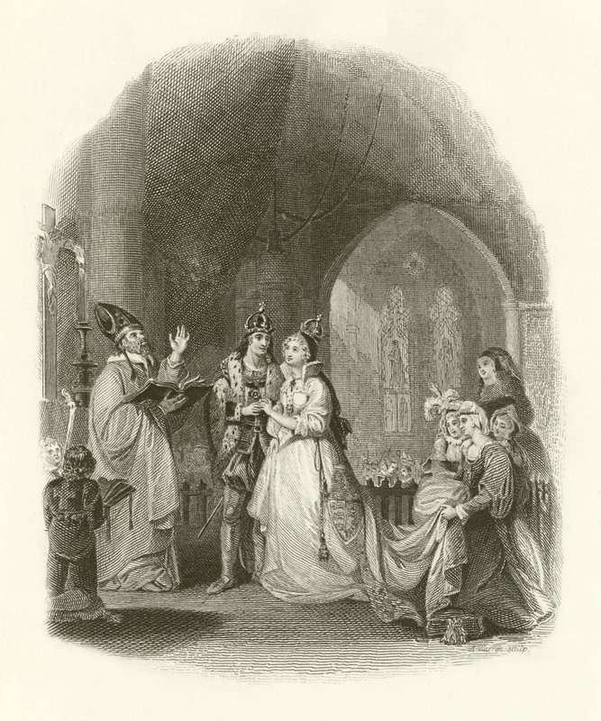 Henrik VII:n avioliitto Elizabeth of Yorkin kanssa tekijältä English School