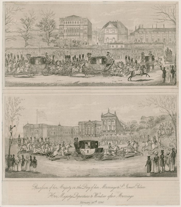 Kuningatar Victorian ja prinssi Albertin avioliitto 10. helmikuuta 1840 tekijältä English School