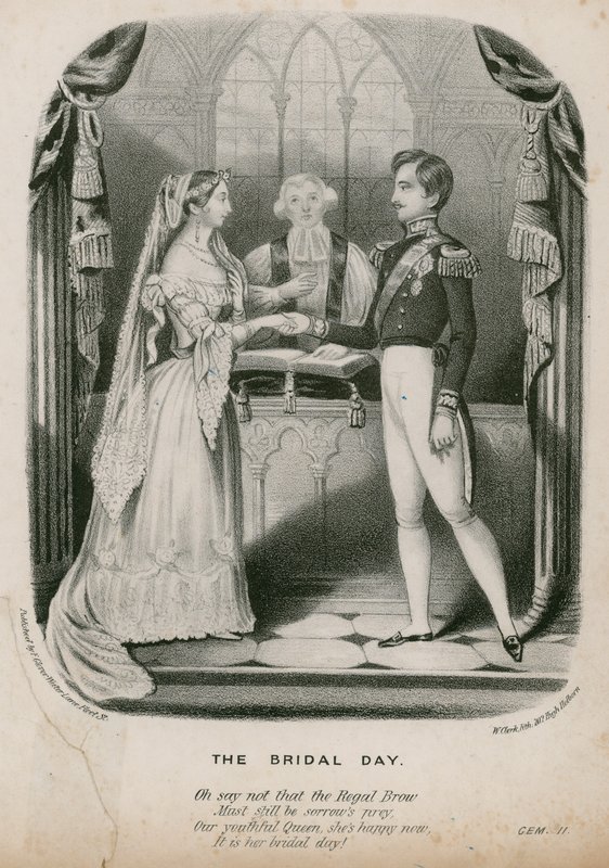 Kuningatar Victorian ja prinssi Albertin avioliitto 10. helmikuuta 1840 tekijältä English School