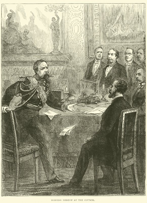 Marsalkka Leboeuf neuvostossa 1870 tekijältä English School