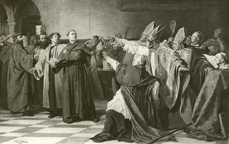 Martin Luther ennen Wormsin kirkolliskokousta (syväpaino) tekijältä English School