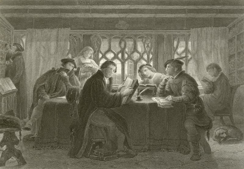 Martin Luther lukee Raamattua tekijältä English School