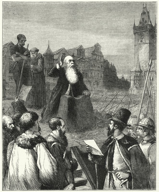 Rakennusliikkeen paroni Wenzelin marttyyrikuolema, Praha, 1621 tekijältä English School