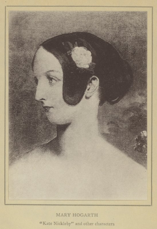 Mary Hogarth, Kate Nickleby ja muita hahmoja (litografia) tekijältä English School