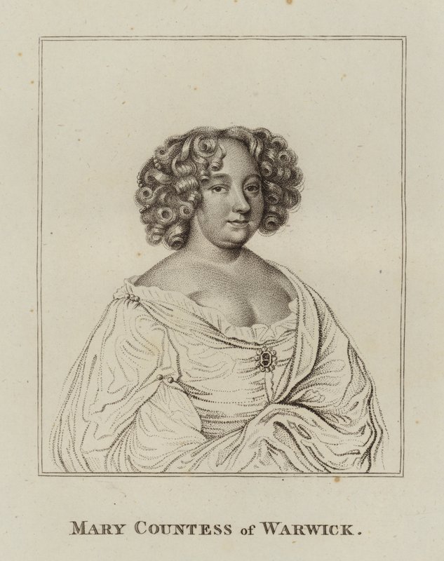 Mary Rich, comtessa de Warwick (gravat) finlandès tekijältä English School