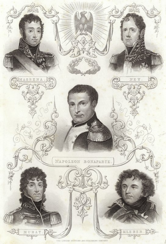 Massena, Ney, Napoleon Bonaparte, Murat ja Kleber tekijältä English School
