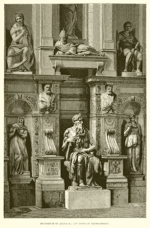 Julius II:n mausoleumi; Michelangelon Mooses tekijältä English School