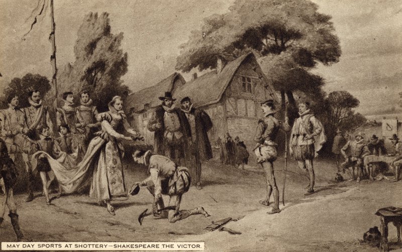 Vappuurheilu Shotteryssa, William Shakespeare voittaja (litho) tekijältä English School