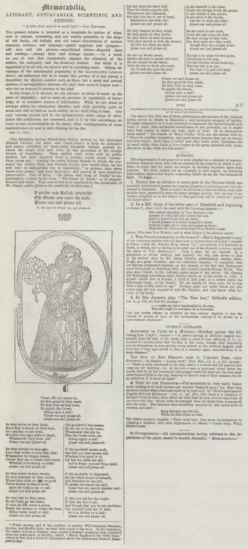 Muistoesineitä, kirjallisia, antiikkisia, tieteellisiä ja taiteellisia (kaiverrus) tekijältä English School