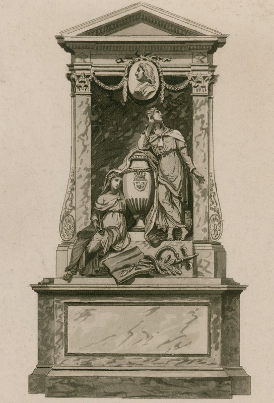 Muistomerkki William Pulteneylle, Earl of Bathin, Westminster Abbey, Lontoo tekijältä English School
