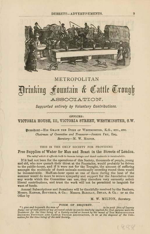Metropolitan Drinking Fountain & Cattle Trough Association tekijältä English School