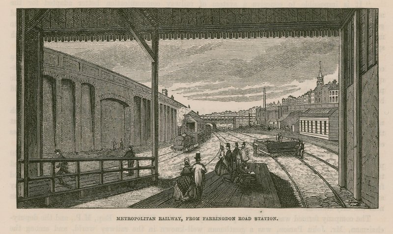 Metropolitan Railway Farringdon Roadin asemalta tekijältä English School