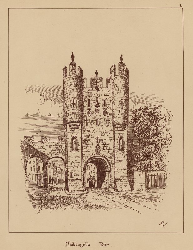 Micklegate Bar (litografia) tekijältä English School