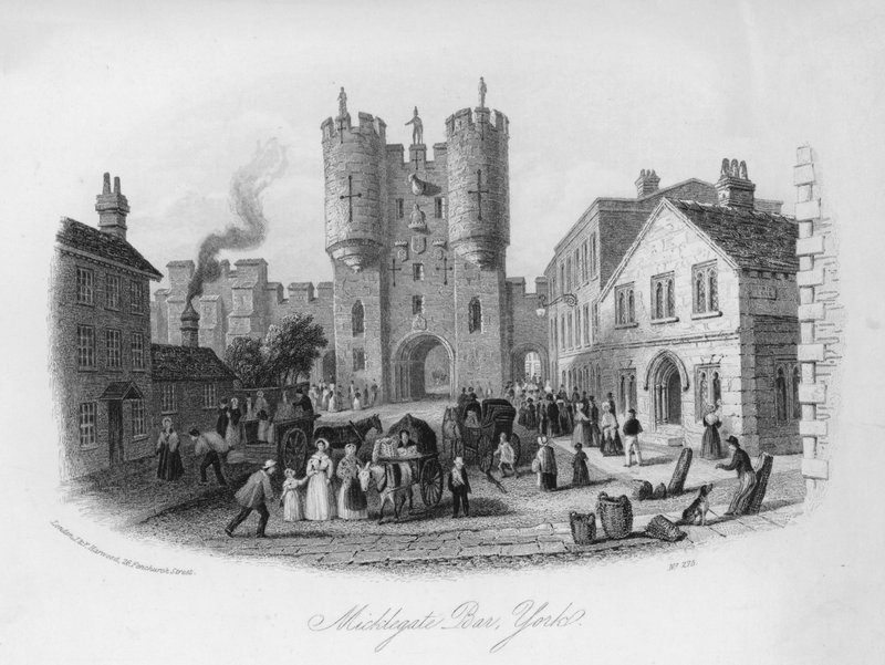 Micklegate Bar, York (kaiverrus) tekijältä English School