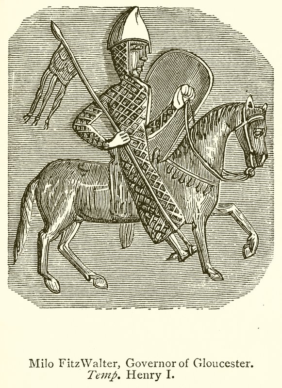 Milo FitzWalter, Gloucesterin kuvernööri. Temp. Henry I tekijältä English School