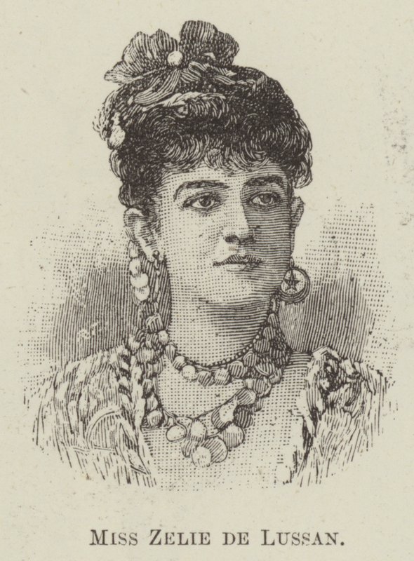 Neiti Zelie de Lussan (kaiverrus) tekijältä English School