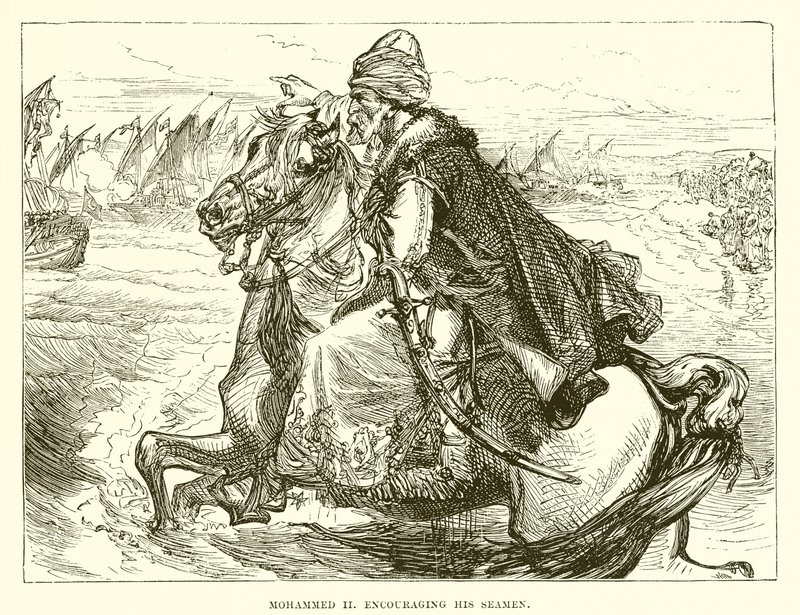 Muhammed II rohkaisee merimiehiä tekijältä English School