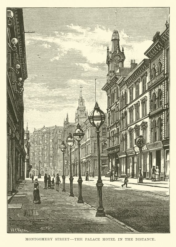 Montgomery Street, Palace Hotel kaukana tekijältä English School