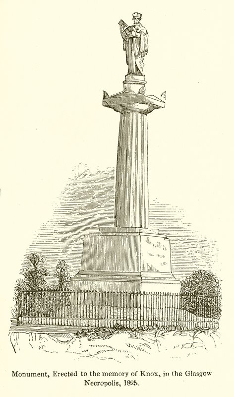 Monumentti, pystytetty Knoxin muistolle, Glasgow