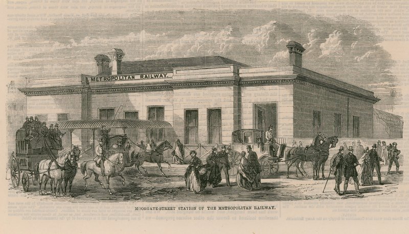 Metropolitan Railwayn Moorgate Street -asema tekijältä English School