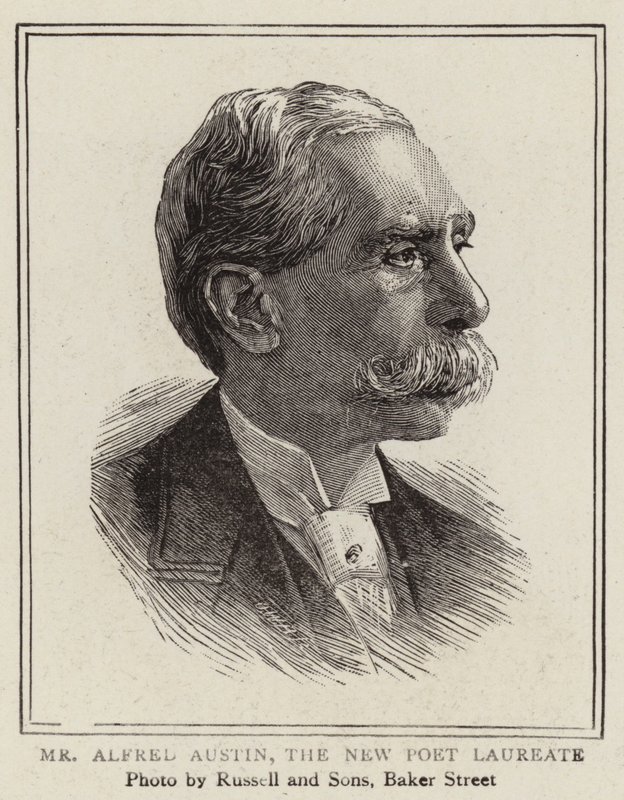Alfred Austin, uusi runoilija (kaiverrus) (kaiverrus) tekijältä English School