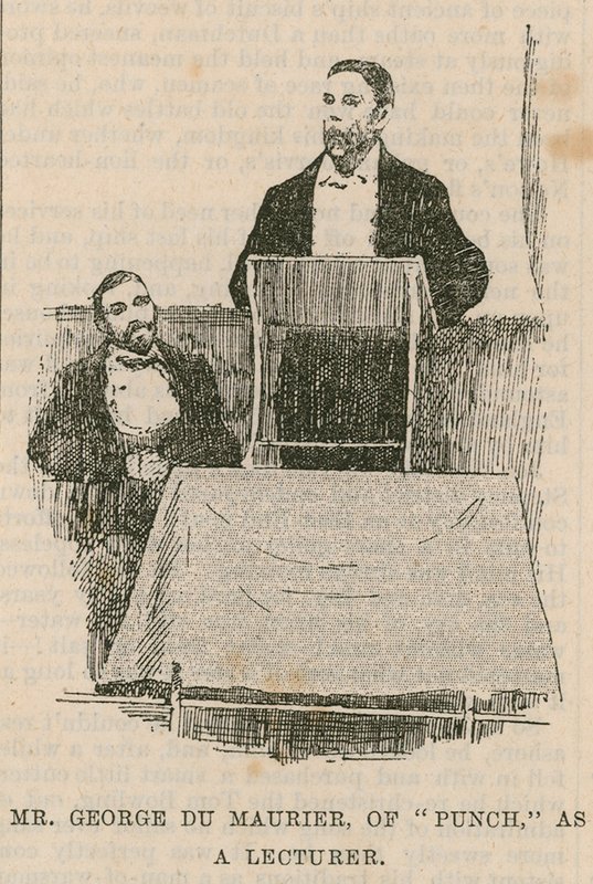 George Du Maurier, Punch, luennoitsijana tekijältä English School